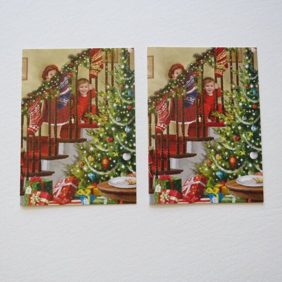 Happy Holidays Merry Christmas Assorted Greeting Cards With Envelopes Set 34 - Picture 5 of 6